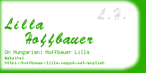 lilla hoffbauer business card